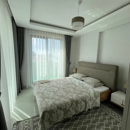 New 60m2 Luxury Sunset Aqua Mahmutlar, Alanya, 50m Sea, Large Pool, Gym, Private No A Tourist Facility, First Sea Line Lejlighed Alanya